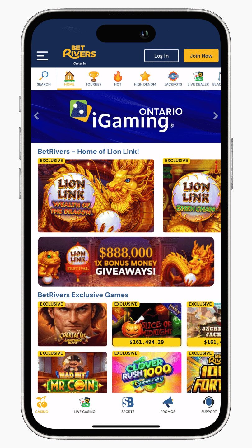 BetRivers Online Casino App